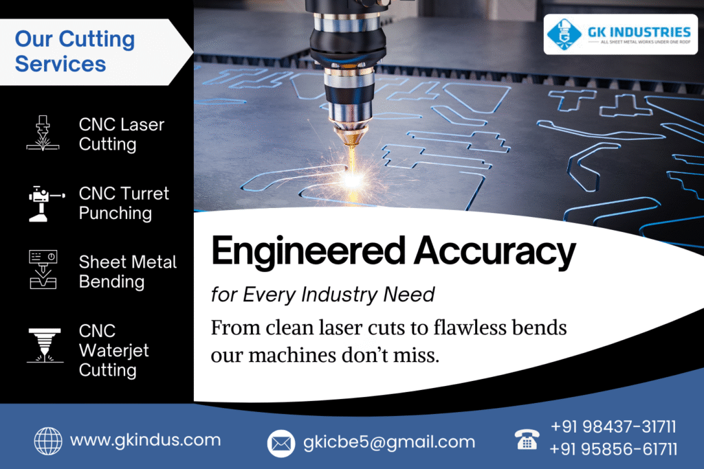 CNC Laser, Waterjet, Turret Punching & Bending Services CNC Cutting Services in Coimbatore
